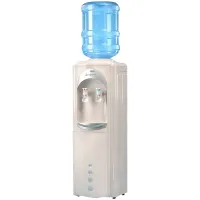 Кулер для воды SONNEN FSC-03AC, напольный, НАГРЕВ/ОХЛАЖДЕНИЕ КОМПРЕССОР, шкаф, 3 крана, белый, 455419