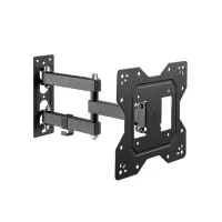 Кронштейн-крепление для ТВ настенный, до 30 кг, VESA 100х100-200х200, 23"-43", черный, SONNEN, 455947