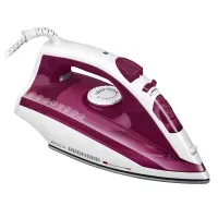 Утюг BRAYER BR4008, 2400 Вт, керамическое покрытие, автоотключение, самоочистка, антикапля, серый