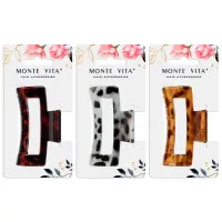 Краб для волос 8,5 см, глянцевый, АССОРТИ, MONTE VITA (МОНТЕ ВИТА), 457003