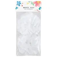 Банты для волос НАБОР 2 шт., 10 см на резинке, белый, MONTE VITA (МОНТЕ ВИТА), 457122