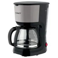 Кофеварка капельная SCARLETT SC-CM33011, 750 Вт, объем 1,25 л, подогрев, пластик, черный