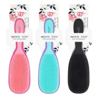 Расческа для волос массажная 22,5х6,5 см, цвета АССОРТИ, MONTE VITA (МОНТЕ ВИТА), 457414