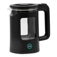 Чайник BQ (БИ-КЬЮ) KT2000G, 1,5 л, 1500 Вт, закрытый нагревательный элемент, стекло, черный, 86196739