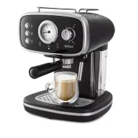 Кофеварка рожковая KITFORT КТ-736, 1100 Вт, объем 1,2 л, 15 бар, ручной капучинатор, черная