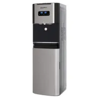 Кулер для воды AQUA WORK QRB-72LDS, напольный, НАГРЕВ/ОХЛАЖДЕНИЕ ЭЛЕКТРОННОЕ, таймер, бутыль снизу, черный, 33350