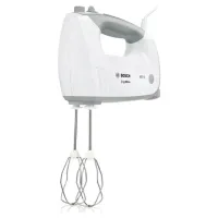 Миксер BOSCH MFQ 36480, 450 Вт, 5 скоростей, 6 насадок, стакан, белый, MFQ36480