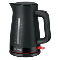 Чайник BOSCH TWK3M123, 1,7 л, 2400 Вт, закрытый нагревательный элемент, пластик, черный