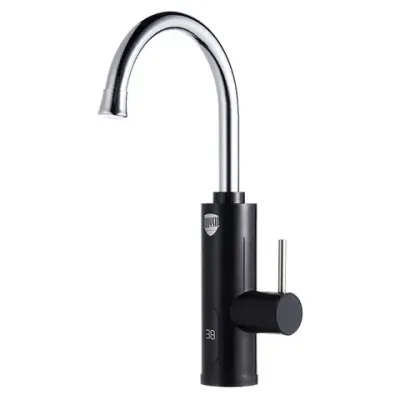 Водонагреватель проточный электрический ROYAL THERMO QuickTap, 3,3 кВт, 1,48 л/м, кран, черный, НС-1588899