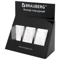 Подставка под письменные принадлежности BRAUBERG, 3 отделения, 34х35х14см, 505922