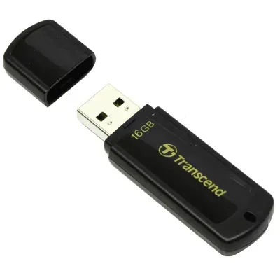 Память Transcend "JetFlash 350" 16Gb, USB 2.0 Flash Drive, черный