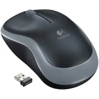 Мышь беспроводная LOGITECH M185, 2 кнопки + 1 колесо-кнопка, оптическая, черно-серая