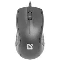 Мышь проводная DEFENDER Optimum MB-160, USB, 2 кнопки + 1 колесо-кнопка, оптическая, черная, 52160