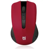 Мышь беспроводная DEFENDER Accura MM-935, 3 кнопки + 1 колесо-кнопка, оптическая, красная, 52937