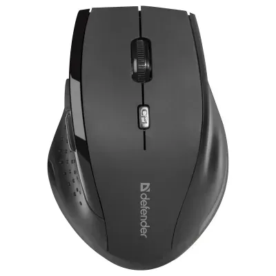Мышь беспроводная DEFENDER Accura MM-365, 5 кнопок + 1 колесо-кнопка, оптическая, черная, 52365