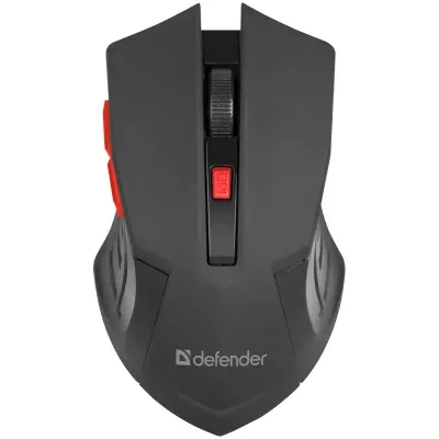 Мышь беспроводная DEFENDER Accura MM-275, USB, 5 кнопок + 1 колесо-кнопка, оптическая, черная, 52276