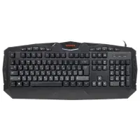 Клавиатура проводная SONNEN Q9M, USB, 104 клавиши + 10 мультимедийных, RGB, черная, 513511