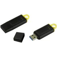 Флеш-диск 128 GB KINGSTON DataTraveler Exodia, разъем USB 3.2, черный/желтый, DTX/128GB