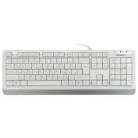 Клавиатура проводная A4TECH Fstyler FK10, USB, 104 кнопки, белая, 1147536