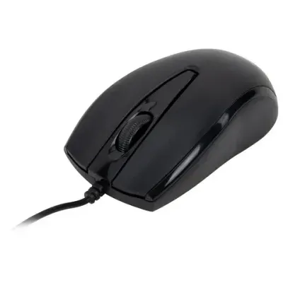 Мышь проводная БЕСШУМНАЯ USB, 1200 dpi, 2 кнопки + колесо-кнопка, оптическая, SONNEN K520, черная, 513944