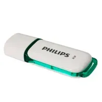 Флеш-диск 8 GB PHILIPS SNOW, разъем USB 2.0, зеленый, FM08FD70B/97