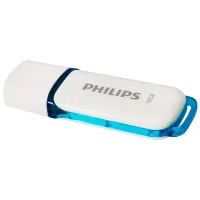 Флеш-диск 16 GB PHILIPS SNOW, разъем USB 2.0, синий, FM16FD70B/97