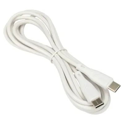 Кабель USB 2.0 Type-C-Type-C, 2 м, CABLEXPERT, 3 А, 60 Вт, PD/QC3.0, медь, белый, CCB-USB2-CMCMO1-2MW