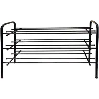 Полка для обуви ПО-3/70, 700х265х540 мм, 3 полки, металл чёрный