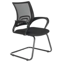 Кресло для приемных и переговорных BRABIX "Fly CF-100", черное, 532087