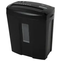 Уничтожитель (шредер) BRAUBERG 615M, 5 уровень секретности, фрагменты 3х12 мм, 6 листов, корзина 15 литров, 532152