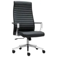 Кресло BRABIX PREMIUM "Solo EX-730", алюминий, хром, экокожа, черное, 532936