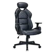 Кресло BRABIX PREMIUM "Tokyo EX-595", регулируемый подголовник, рециклированная кожа, черное, 532975