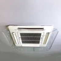 Экран для кондиционера потолочного размером от 950х950 до 1050х1050 мм, ПЭТ, прозрачный, 10000061