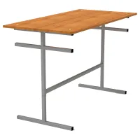 Стол для столовых на 4 места "ССТ 1200", 1200х600х760 мм, рост 6, каркас металл, ЛДСП, цвет бук