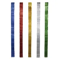 Дождик новогодний, ширина 200 мм, длина 1,5 м, ассорти 5 цветов, штрихкоды 73356, 73370, 73394, 73400, 73417, 20-150