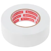 Клейкая двухсторонняя лента 50 мм х 8 м, НА ВСПЕНЕННОЙ ОСНОВЕ, 1 мм, прочная, BRAUBERG, 600485
