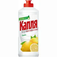 Средство для мытья посуды 1 л, КАПЛЯ VOX активный кислород, "Лимон", 1576