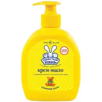 Мыло-крем жидкое 300 мл, УШАСТЫЙ НЯНЬ, гипоаллергенное, с оливковым маслом и алоэ, дозатор, 22090, 12209