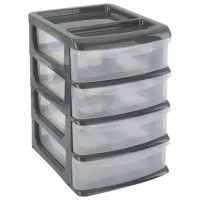 Бокс универсальный большой, 4 выдвижные секции, 37,6х25х35,5 см, М2768