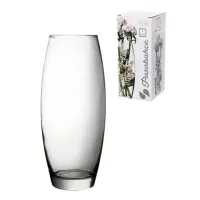 Ваза для цветов, овальная, высота 260 мм, стекло, PASABAHCE "ФЛОРА", фирменная подарочная упаковка, 43966