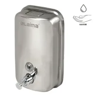 Дозатор для жидкого мыла LAIMA BASIC, 1 л, нержавеющая сталь, зеркальный, 601796