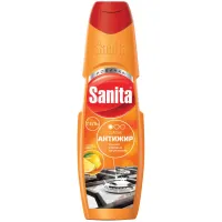 Средство для чистки плит, духовок, грилей от жира/нагара 500 г, SANITA (Санита) "Гель Антижир", 2642