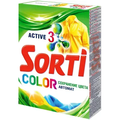 Порошок для машинной стирки Sorti "Color", 350г