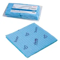 Салфетка VILEDA "Бризи", КОМПЛЕКТ 25 шт., объемное микроволокно, голубая, 35х35 см, 161616