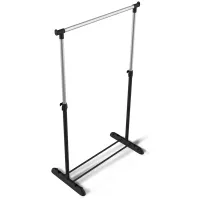 Вешалка для плечиков SHT-WR4340, 1615х860х440 мм, пластик/металл, черная/хром