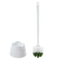 Ершик для унитаза с подставкой, пластик, белый, ЛЮБАША, 603627