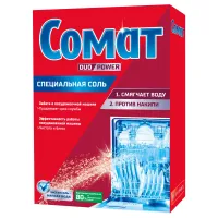 Соль от накипи в посудомоечных машинах 1,5 кг, СОМАТ "5 действий", 2309124