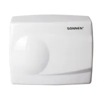 Сушилка для рук SONNEN HD-298, 1500 Вт, металлический корпус, антивандальная, белая, 604193