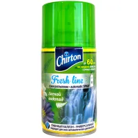 Сменный баллон 250 мл, CHIRTON "Лесной водопад", для автоматических освежителей, универсальный, сухое распыление, 4670013302581