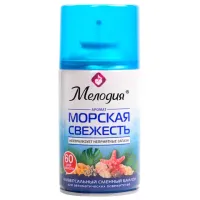 Сменный баллон 250 мл МЕЛОДИЯ "Морская свежесть", для автоматических освежителелей, универсальный, 605226